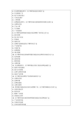 照明器具制造企業(yè)品牌建設(shè)考核試卷 燈具銷售專項